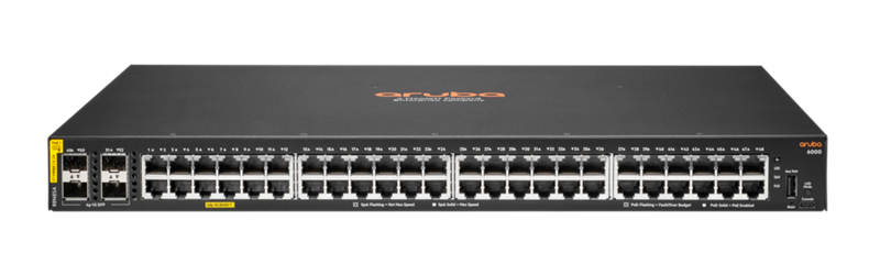 R8N85A Aruba 6000 48G Class4 PoE 4SFP 370W Switch Layer 2