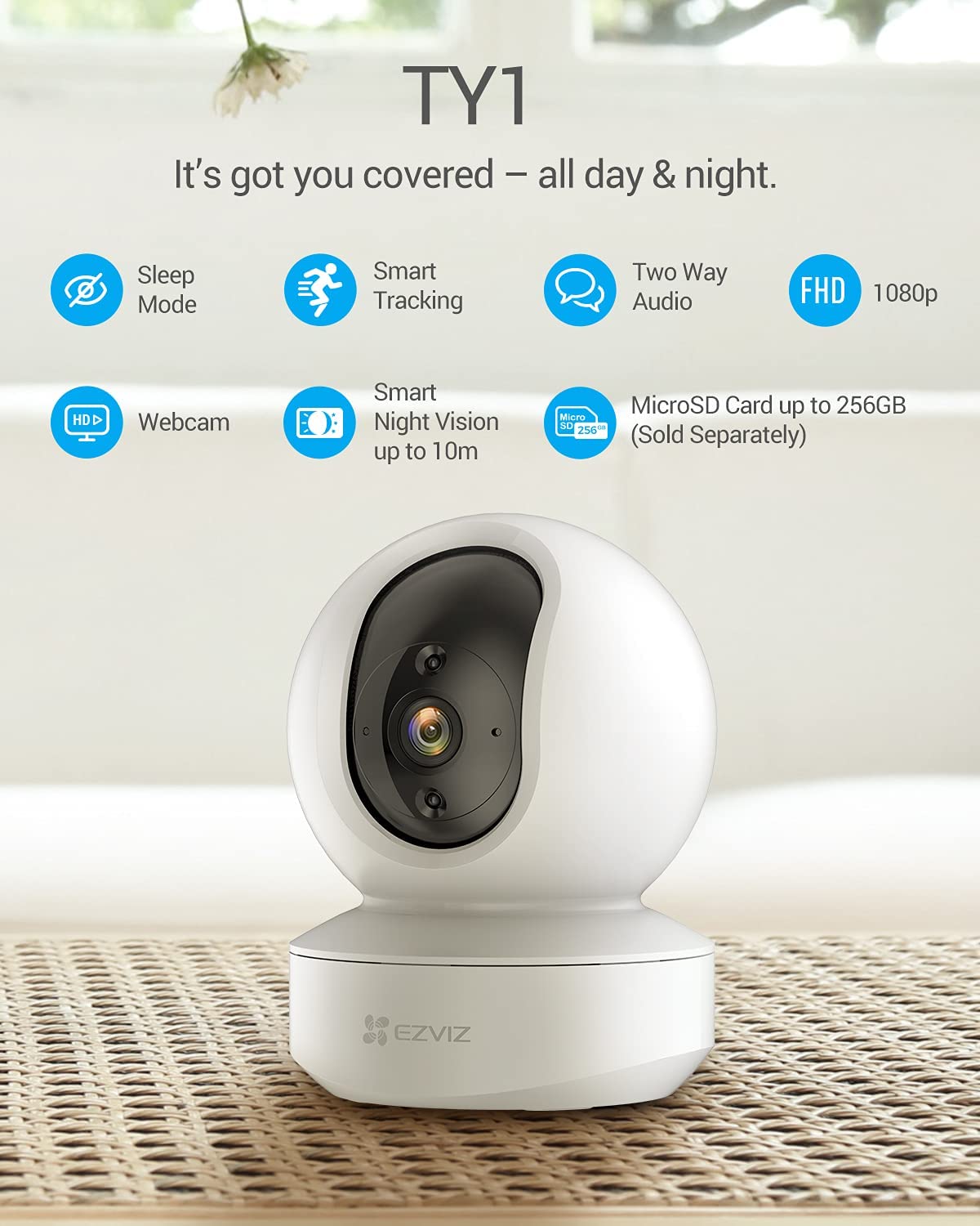 Camera IP Wifi quay quét thông minh EZVIZ TY1 4MP