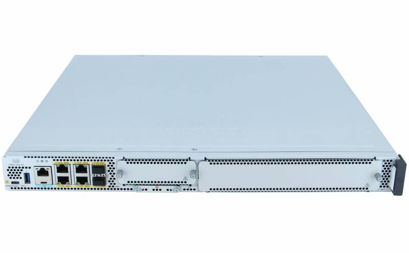 Router Cisco C8300-1N1S-6T with 1 SM, 1 NIM slots, 1 PIM Slot, 6 x 1GE ports
