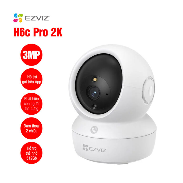 Camera WiFi quay quét EZVIZ H6c Pro 2K 3MP