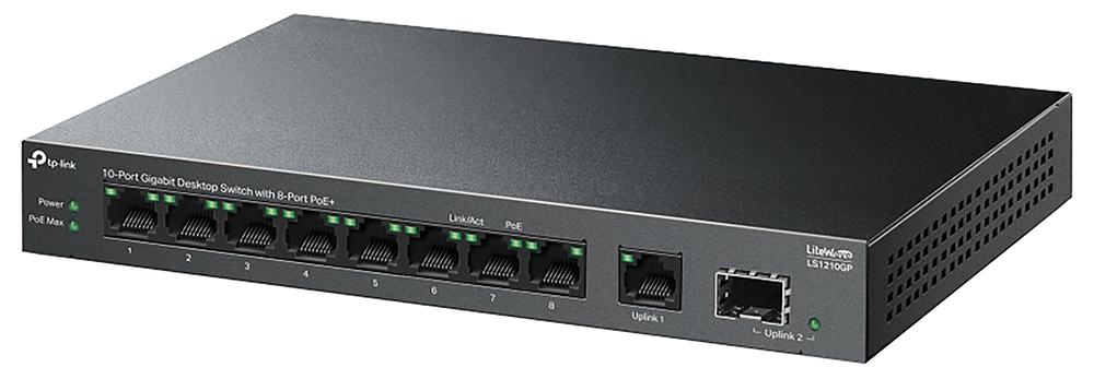 Switch Để Bàn Gigabit 10 Cổng với 8 Cổng PoE+ TP-Link LS1210GP