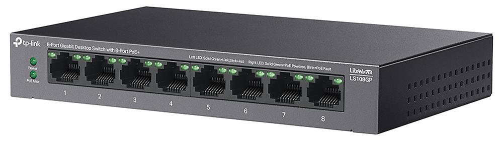 8-Port Gigabit PoE Desktop Switch TP-LINK LS108GP