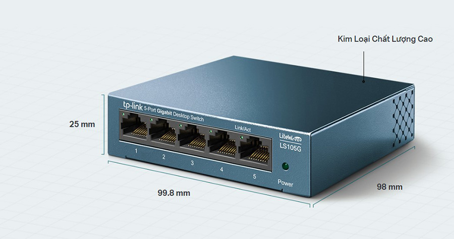 Switch 5 Cổng 10/100/1000Mbps TP-LINK LS105G