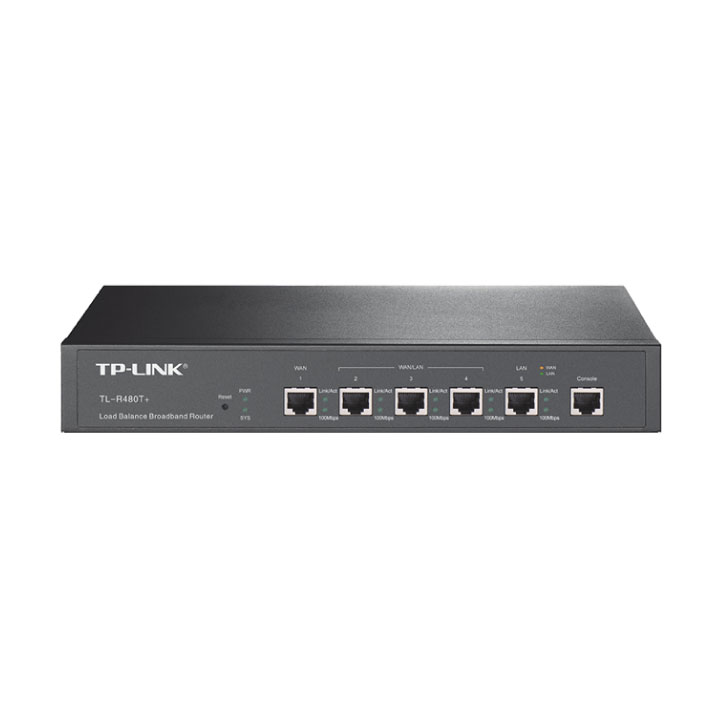 Thiết bị cân bằng tải TP-Link TL-R480T+ (4 cổng WAN/ 55 User)