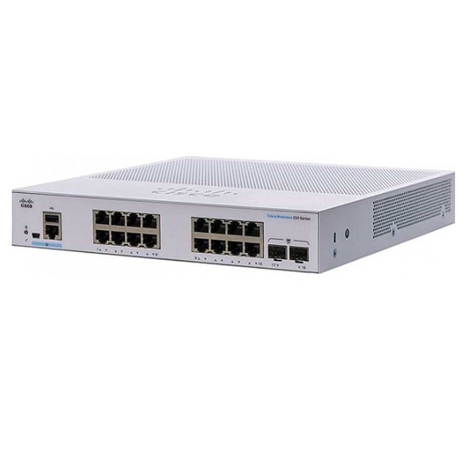 CBS250-16T-2G-EU Cisco Bussiness 250 16 Ports GE, 2 GE SFP Uplink